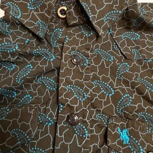 Rodeo Ranch Wear Pearl Snap Western Shirt  Boys Size S/P 2-3  Cowboy
